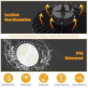 Luminaria UFO de Techo Industrial de Alta Eficiencia Energética, sin Marco, Regulable CCT, para Grandes Espacios - Product Image 2