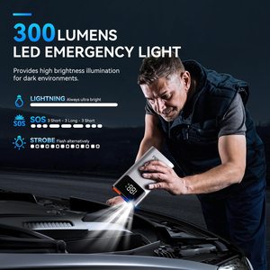 Xách tay 12V <span class=keywords><strong>Mini</strong></span> nhảy khởi động ngân hàng điện Booster Cable OEM công cụ khẩn cấp cho xe máy LED ánh sáng nhà sản xuất bán buôn - Product Image 5