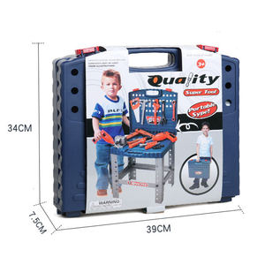 Valise d'outils d'entretien de luxe, cadeau éducatif pour garçons, table de construction, jeu d'imitation, ensemble d'outils électriques pour enfant - Product Image 6