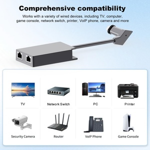 KAPALA 2026 <b>Ethernet</b> Adapter for GEN2 to <b>RJ45</b> Monitor Direct Router Connection 1GBPS 1080P - Product Image 3