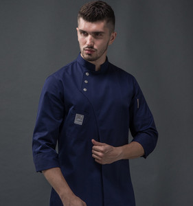 <span class=keywords><strong>Giacca</strong></span> <span class=keywords><strong>da</strong></span> Chef Professionale per <span class=keywords><strong>Cucina</strong></span> di Ristorante, Uniforme Unisex a Maniche Lunghe per Cuochi - Product Image 3