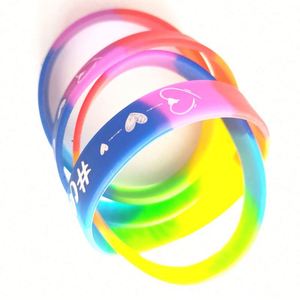 สายรัดข้อมือซิลิโคนแบบถัก ทนทาน เป็นมิตรกับสิ่งแวดล้อม ปลอดสารพิษ ผลิตตามสั่ง สีแพนโทนตามต้องการ สำหรับใช้เป็นของขวัญส่งเสริมการขายจากผู้ผลิต - Product Image 6