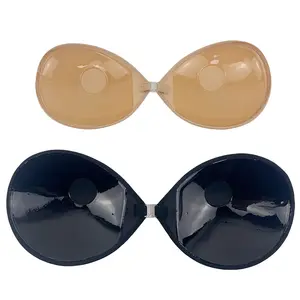 Self Adhesive Bras Pads For Women Nude Silicone Invisible Bra Push Up Stick On Bras Reusable A B C D E Cups