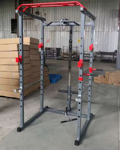 แร็คสควอทเหล็กคุณภาพสูง เครื่องสมิธอเนกประสงค์ สำหรับใช้ในบ้าน อุปกรณ์ออกกำลังกายบาร์เบลสำหรับฝึกความแข็งแรง - Product Image 6