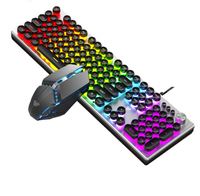 Clavier et souris de jeu filaires Aula T200 Combo 104 touches Bouton multimédia Mix Rétroéclairage Clavier Ensemble de jeu
