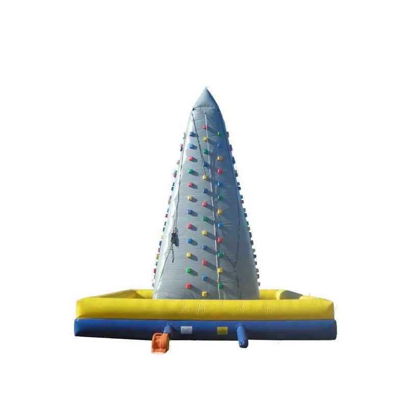 पिरामिड आकार Inflatable चढ़ाई की दीवार वयस्कों चुनौतीपूर्ण सफेद Inflatable रॉक दीवारों
