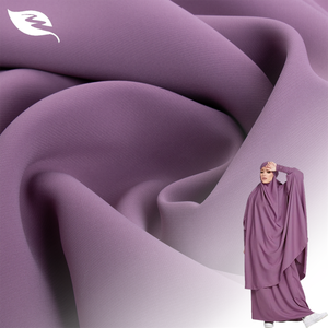 Tessuto Shaoxing medio oriente Sph Poka/tessuto 100% poliestere Plain intrecciato crêpe/<span class=keywords><strong>Nida</strong></span>/Chiffon/Abaya per abito da donna - Product Image 1