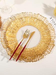 Bán Buôn Hoa Hướng Dương San Hô Mô Hình Cây Ren Ăn Tối Sạc Tấm Vàng Bạc Rim Vàng Lá Mạ Điện Rõ Ràng Thủy Tinh Nhựa - Product Image 6