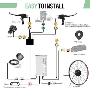 مجموعة دراجة كهربائية عالية السرعة ، مع بطارية 48 فولت 52 فولت 72 فولت - Product Image 3