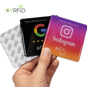 Trong Kho 30/68/80Mm Không Thấm Nước Epoxy NFC Truyền thông Xã Hội Dán Tap NFC Tag Google Xem Xét/Theo Chúng Tôi/Menu NFC Dán - Product Image 4