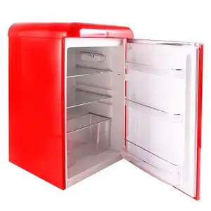135L цветные холодильники Винтаж R600a газовый однодверный ретро холодильник и морозильник