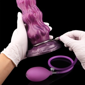 DL-Octopus Inflatable Anal <b>Dildo</b> Waterproof Inflatable Silicone Butt Plug for Couple Intimate Anal Exploration Vaginal Dilator - Product Image 4