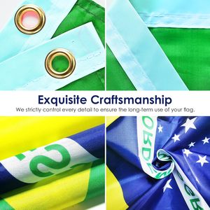 Drapeau d'Éthiopie 3x5 pieds, drapeaux nationaux éthiopiens en polyester avec œillets en laiton, drapeau de 3x5 pieds - Product Image 3