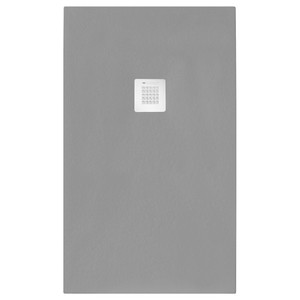 Plato de Ducha Rectangular Serenity de Diseño Europeo Moderno, 90x140cm, Gris, Piedra Artificial, Impermeable, para Baño u Hotel - Product Image 1