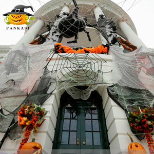 Décoration toile d'araignée Halloween 40G, accessoires intérieurs/extérieurs pour maison hantée, fournitures pour fête - Product Image 2