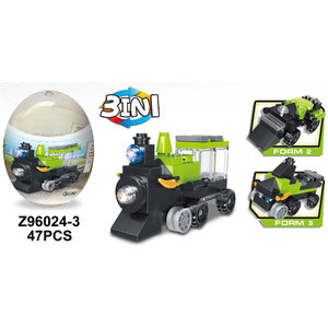 <span class=keywords><strong>3</strong></span> في 1 بيض تويست تجميع حركة المرور في المدينة سيارة الاطفال لغز DIY بنة - Product Image 3