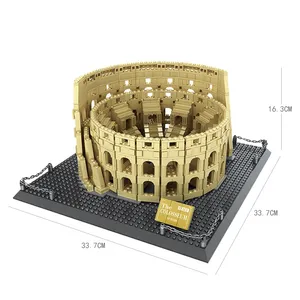 wholesale cheap compatible legoding Roman Colosseum Plastic building blocks set for adults architecture sets kids toys