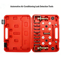 Kit de détection de fuites de climatisation automobile et adaptateurs de rinçage pour test de fuites de climatisation de voiture