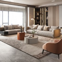 DIY Sofa Italienisches Modernes Ecksofa, Hochwertiger Stoff, Komfortables Sofa, Wohnzimmer-Möbelset, Hergestellt in China