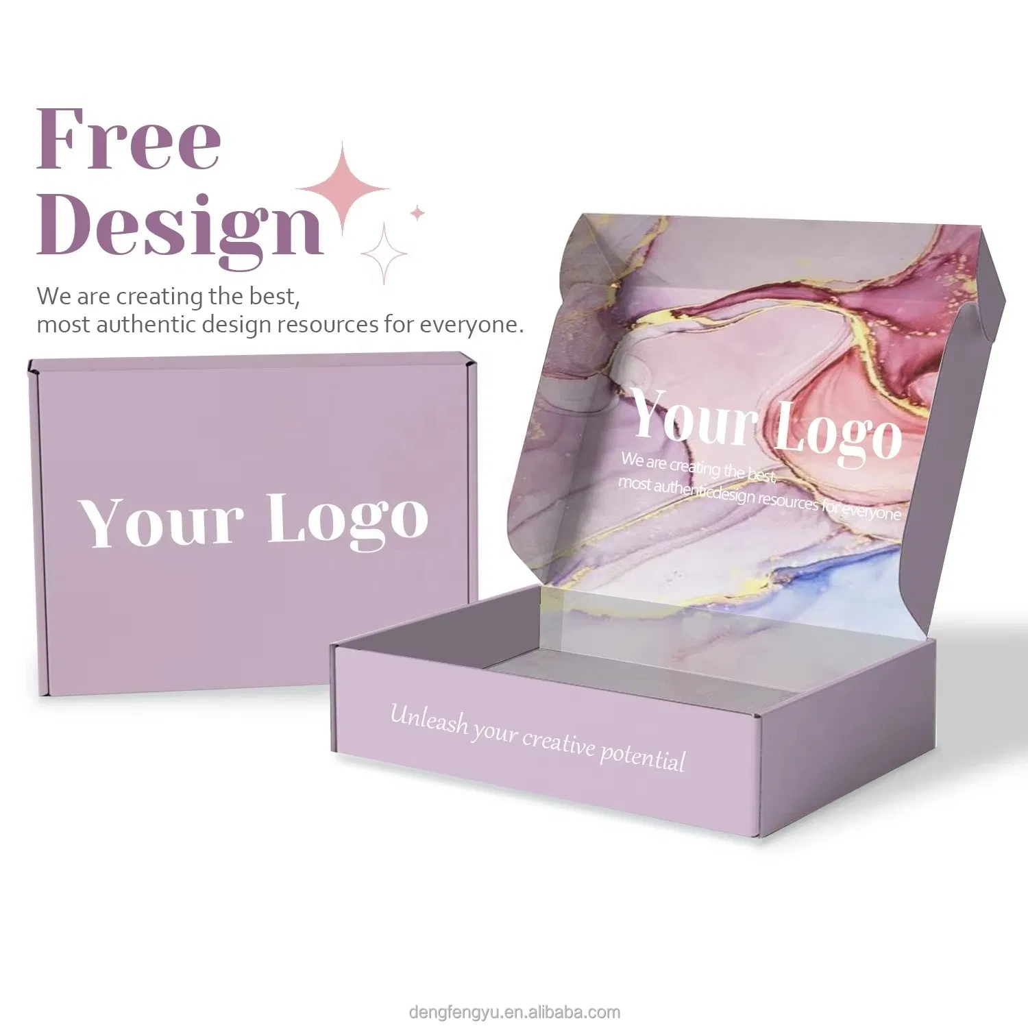 Custom Corrugated Paper Shipping E-Flute Corrugated Shoes Box With Tear Strip, Eco-friendly Mailing Packaging Paper Boxes