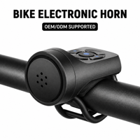 Bocina Electrónica Recargable por USB para Bicicleta, 120dB, Sonido Extra Fuerte, con Alarma Antirrobo para Bicicletas de Montaña, Carretera, Niños y Scooters