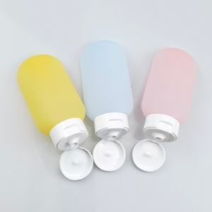 Kit de voyage pour articles de toilette sans BPA, très vendu, mini flacons en silicone pour lotion, shampoing, crème, flacon à presser de 2 oz (60 ml) - Product Image 4