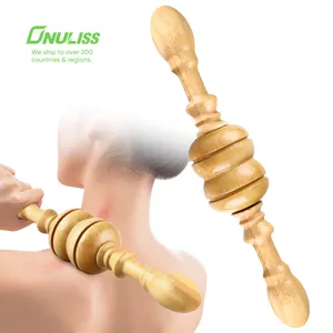Rullo di massaggio di legno della schiena di terapia del legno del massaggiatore del bastone del rullo del corpo di legno della Cellulite all'ingrosso