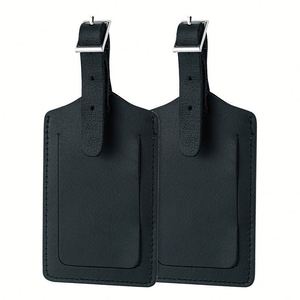 Etiqueta de Equipaje de PU con Porta Tarjetas de 20 Pulgadas, Accesorio de Viaje de Lujo Personalizado - Product Image 1