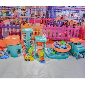 High Quality Kids Space Theme Indoor Playground With Big Slides For Sale