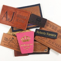 Bas quantité minimale de commande personnalisé de haute qualité estampage à chaud feuille étiquettes en cuir gaufré doré patchs logo étiquette marque pour vêtements Jeans