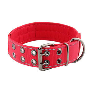 Collar para mascotas Pit Bull ajustable reflectante de alta resistencia de la mejor calidad, collares para perros grandes de nailon de 50mm de ancho - Product Image 4