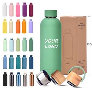 Custom Logo 500ml <b>Double</b> <b>Wall</b> Stainless Steel Vacuum Flask Thermos Handle Lid Leak-Proof BPA Free LED Temperature Display 6-12 - Product Image 1