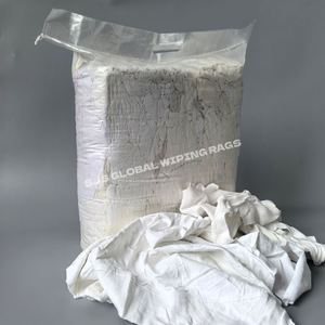 ผ้าเช็ดทำความสะอาดแบบผ้าฝ้าย 10กก. 25กก. บรรจุถุง สีขาว สำหรับเช็ดทำความสะอาดในเชิงพาณิชย์ - Product Image 1