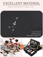 Sacs de rangement grande capacité, étui portable pour pinceaux de maquillage et outils de beauté, pour les voyages, sacs de maquillage cosmétiques à trois couches