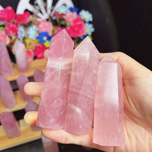 All'ingrosso cristalli punto di guarigione naturale <span class=keywords><strong>pietra</strong></span> rosa quarzo <span class=keywords><strong>torre</strong></span> per il Feng Shui - Product Image 2