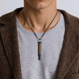 Kalmerende stressverminderende aromatherapie houten roestvrijstalen stop-roken stick rookloze inhalator gearomatiseerd luchtapparaat - Product Image 6