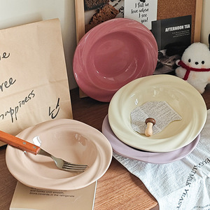 Stoneware Dinner <b>Set</b> Green and Black Sesame <b>Microwave</b>-Printed Daily Household Ceramic Plates and Plates - Product Image 5