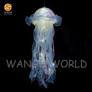 도매 <span class=keywords><strong>LED</strong></span> 해파리 랜턴 빛 빛나는 매달려 밤 휴대용 DIY 매달려 장식품 램프 장식 생일 파티 - Product Image 5