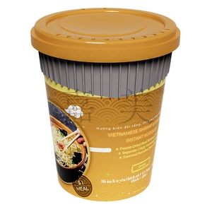 Plastic <b>cup</b> <b>noodles</b> 450ml 90g IML anti high temperature 100℃ PP food grade material <b>cup</b> with lid - Product Image 3