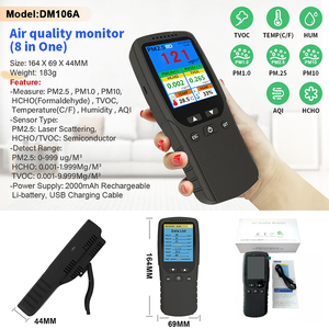 Analyseur de gaz multi-fonctions portable 8 en 1 haute précision avec compteur PM2.5 et batterie rechargeable pour la maison, le bureau et diverses occasions - Product Image 6