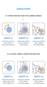 Trở lại hỗ trợ đệm không khí Lạm Phát thắt lưng hỗ trợ kiểm soát xe trở lại hỗ trợ đệm - Product Image 6