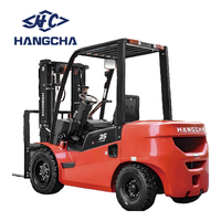 Forklift Diesel 3.5 Ton Hangcha, Ekspor Langsung Pabrik, Tinggi Angkat 2700-6500 mm, Forklift Internal Combustion untuk Dijual