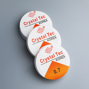 Kit de fil pour la création de bijoux, cordon élastique 0,4-1 mm, <span class=keywords><strong>fabrication</strong></span> de bracelets et colliers perlés DIY, couleur transparente, cristal, emballé en boîte. - Product Image 4