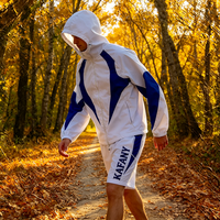 Ensemble de survêtement sportif personnalisé avec logo, haute qualité, été, pour homme, en polaire, décontracté, uniforme scolaire, à capuche, 100% nylon, ensemble de survêtement court