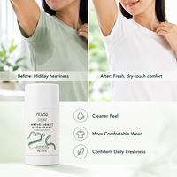Déodorant en stick spiruline marque privée au ricinoléate de zinc pour le contrôle des odeurs, idéal pour les trajets quotidiens, l'entraînement et les voyages, sensation de sécheresse, sans aluminium