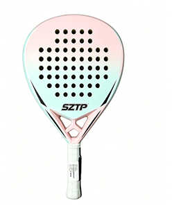 Raquette <span class=keywords><strong>de</strong></span> padel professionnelle 5ZTP en <span class=keywords><strong>fibre</strong></span> <span class=keywords><strong>de</strong></span> carbone, noyau en mousse EVA, design ergonomique, <span class=keywords><strong>motif</strong></span> personnalisable, options <span class=keywords><strong>de</strong></span> tissage 3K/12K/18K - Product Image 1