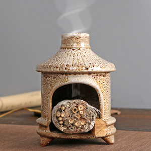 Palo Santo péruvien bois sacré brûleur d'encens en céramique résine sauge support de bâtons de tache en boîte dans un design traditionnel - Product Image 5