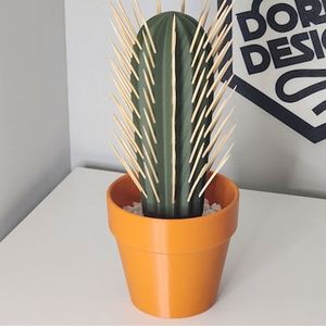 Dispensador de Palillos de Dientes con Forma de Cactus Artificial Impreso en 3D - Product Image 6