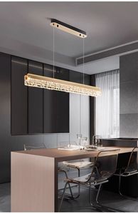 Lampu Gantung Panjang Berkualitas Tinggi Modern Mewah Linear Tiga Warna untuk Meja Makan, Lampu Gantung untuk Pulau Dapur - Product Image 3