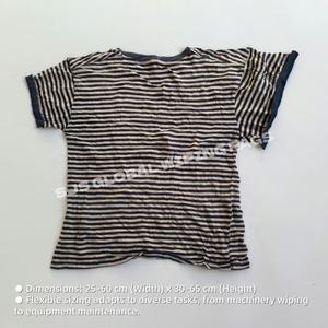 Trapos de camiseta de colores mezclados, trapos de tela recuperada, piezas cortadas, 100% algodón, trapos industriales para limpieza - Product Image 3